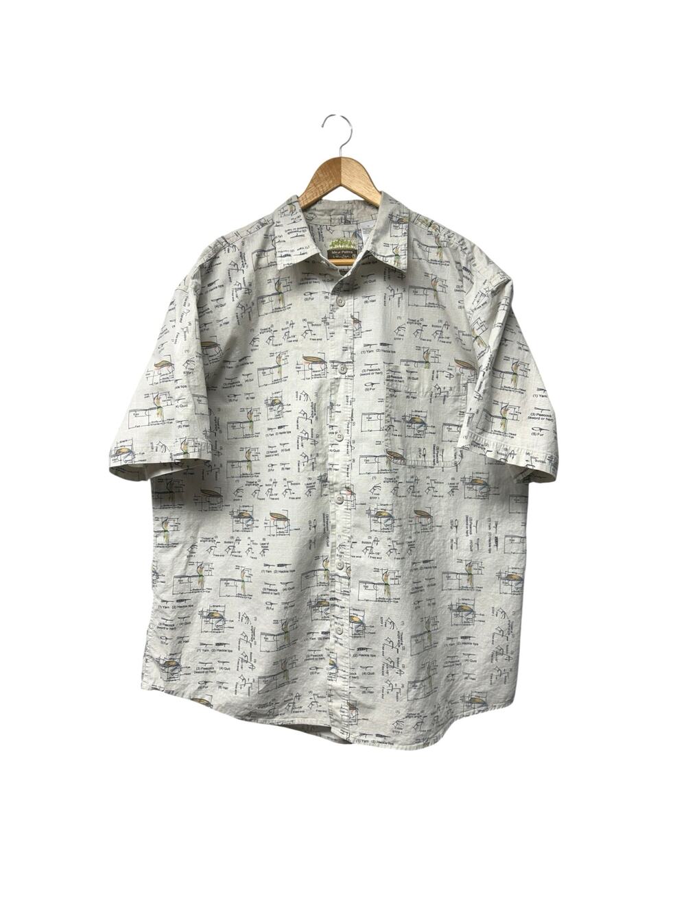 Isle of Palms by Panama Jack Men's XL Shirt Fishing Lure Short Sleeve Button Up